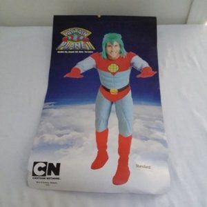 ADULT CAPTAIN Planet Halloween Costume Men's Retro 90s Superhero Cartoon Std Sz